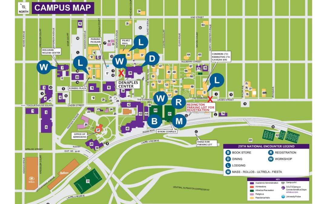29th National Encounter Venue Map