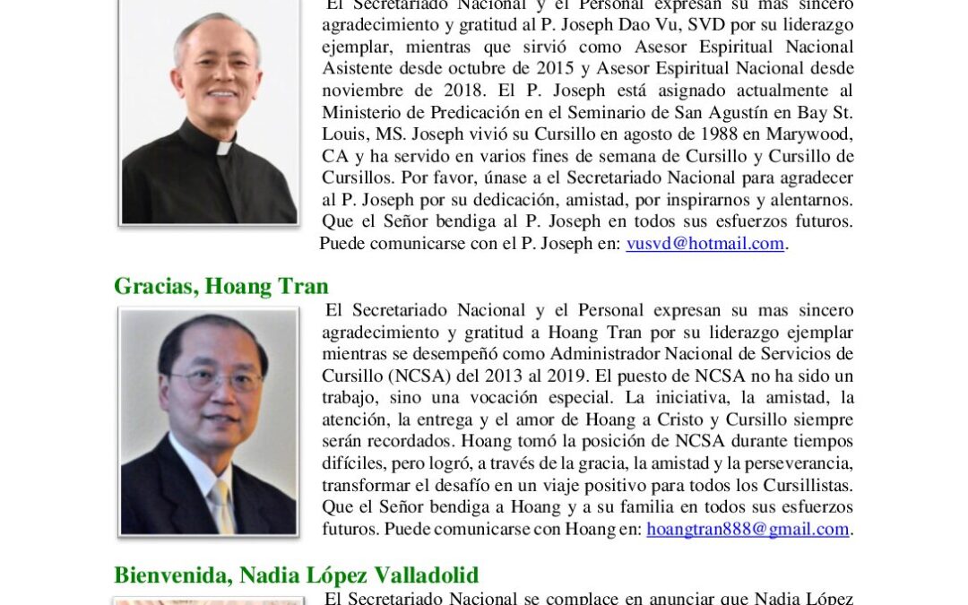 2019-August-Newsletter – Spanish