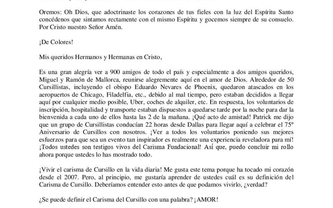 Testigo Viviente Del Carisma Fundacional [Hoang Tran]