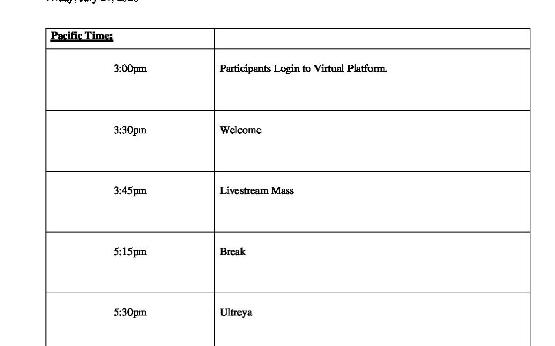 Virtual Encounter Pacific TZ